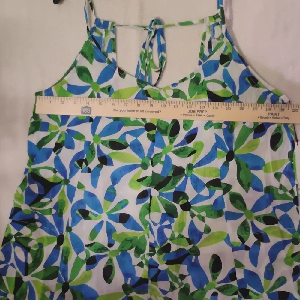 Sanctuary Swim Floral & Nature 1Piece Cover Up Jumper NWT Adjustable Strap M